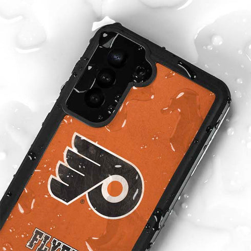 NHL Philadelphia Flyers Distressed Galaxy S24 Plus Waterproof Case